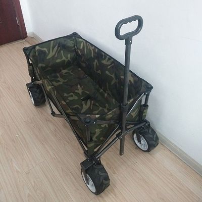 बहुउद्देशीय OEM आउटडोर कैम्पिंग कार्ट 600D शॉपिंग फोल्डिंग ट्रॉली कार्ट