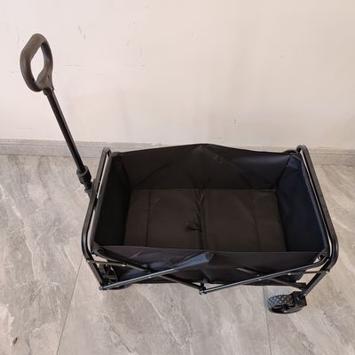 मिनी फोल्डिंग वैगन ट्रॉली लोड क्षमता 80-100LB ऑक्सफोर्ड पीवीसी कपड़े सामग्री