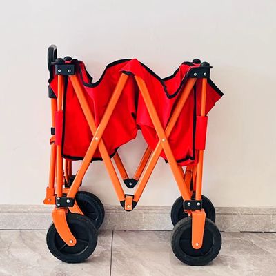 सरल शैली तह चार-तरफा कैम्पिंग कार्ट प्रसंस्करण कस्टम पोर्टेबल पोर्टेबल छोटे ट्रॉली