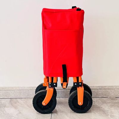 सरल शैली तह चार-तरफा कैम्पिंग कार्ट प्रसंस्करण कस्टम पोर्टेबल पोर्टेबल छोटे ट्रॉली