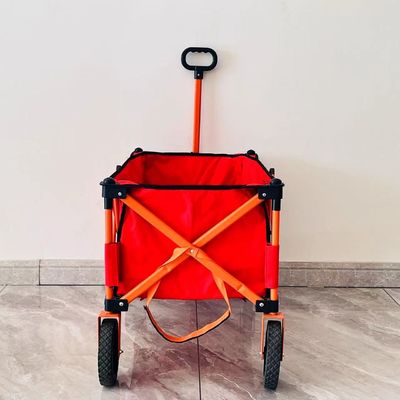 सरल शैली तह चार-तरफा कैम्पिंग कार्ट प्रसंस्करण कस्टम पोर्टेबल पोर्टेबल छोटे ट्रॉली
