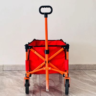 सरल शैली तह चार-तरफा कैम्पिंग कार्ट प्रसंस्करण कस्टम पोर्टेबल पोर्टेबल छोटे ट्रॉली